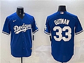 Men's Los Angeles Dodgers #33 James Outman Royal Cool Base Stitched Jersey,baseball caps,new era cap wholesale,wholesale hats